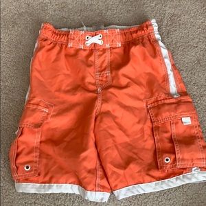 Orange swim trunks